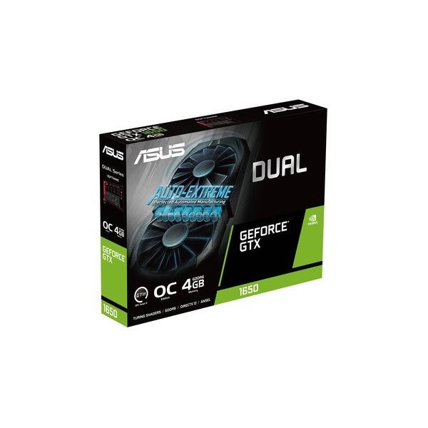 Asus Dual GeForce GTX 1650 OC Edition EVO nVidia 4GB GDDR6 128bit PCIe videókártya