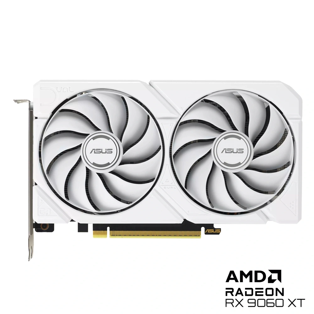Asus Dual Radeon RX 9060 XT White Edition AMD 16GB GDDR6 128bit PCIe videókártya