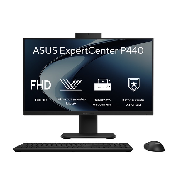 Asus ExpertCenter P440VAT-BPD0360 23,8"FHD/Core i3-1315U/8GB/512GB/FreeDOS/fekete All-in-One asztali számítógép