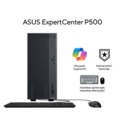 Asus ExpertCenter P500MV-13620H1160/i7-13620/16GB/512GB/FreeDOS/szürke asztali számítógép