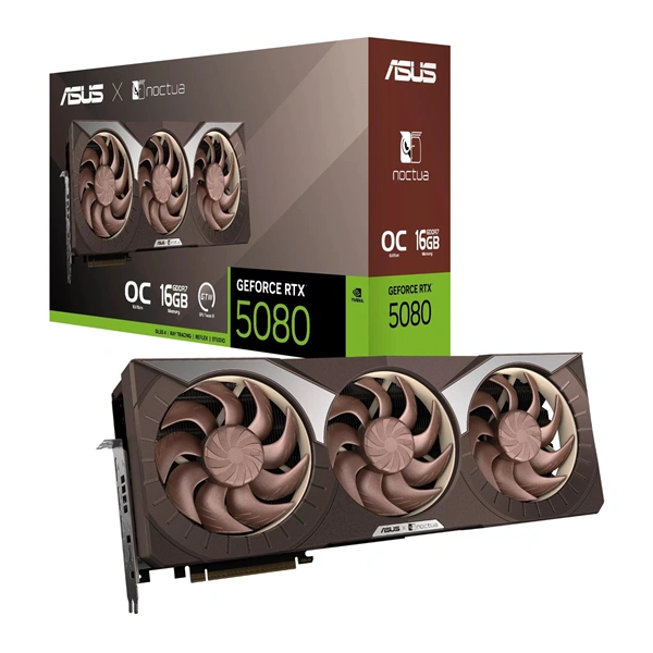 Asus GeForce RTX 5080 Noctua OC Edition nVidia 16GB GDDR7 256bit PCIe videókártya