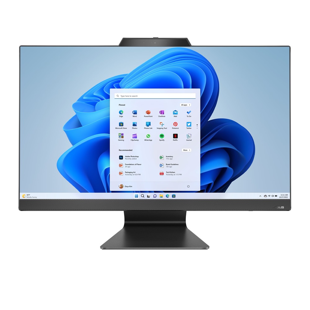 Asus M3702WFAT-BA0040 27"FHD Touch/Ryzen 5 7520U/16GB/512GB/FreeDOS/fekete All-in-One asztali számítógép