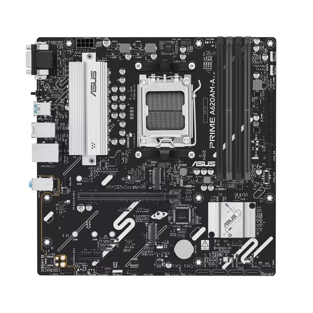 Asus PRIME A620AM-A-CSM AMD A620A AM5 mATX alaplap