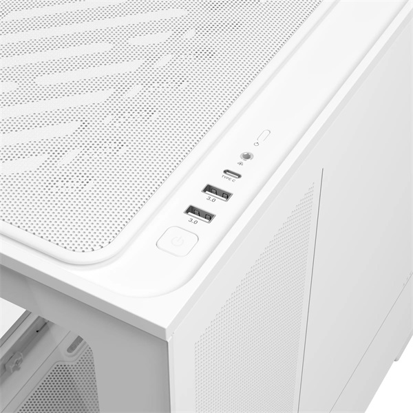 Asus PRIME AP202 fehér (táp nélküli) ablakos ARGB mATX ház