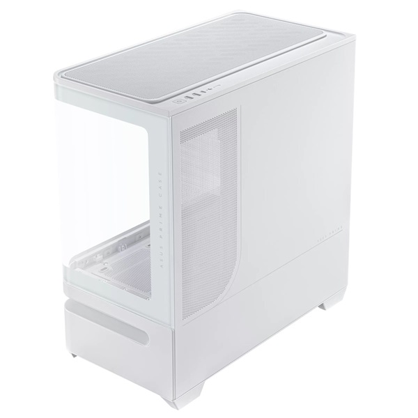 Asus PRIME AP202 fehér (táp nélküli) ablakos ARGB mATX ház