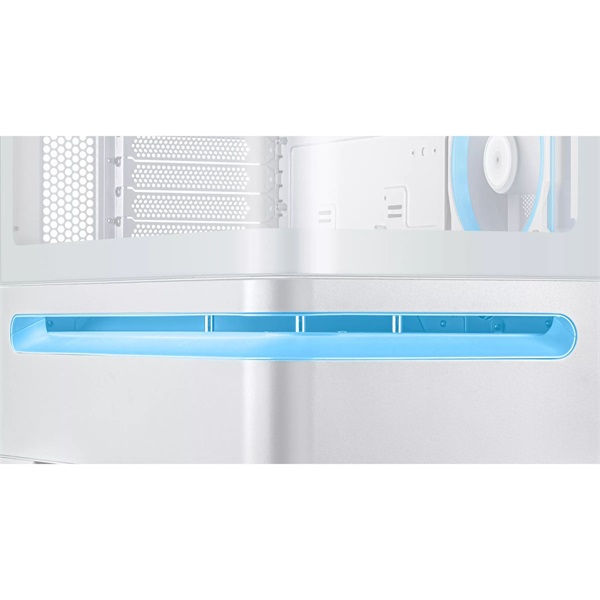 Asus PRIME AP202 fehér (táp nélküli) ablakos ARGB mATX ház
