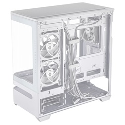 Asus PRIME AP202 fehér (táp nélküli) ablakos ARGB mATX ház