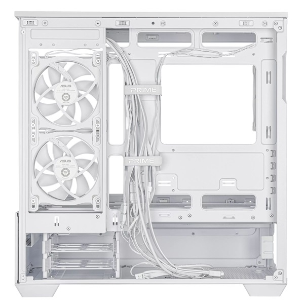 Asus PRIME AP202 fehér (táp nélküli) ablakos ARGB mATX ház