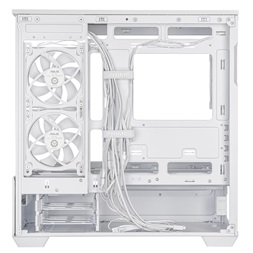Asus PRIME AP202 fehér (táp nélküli) ablakos ARGB mATX ház