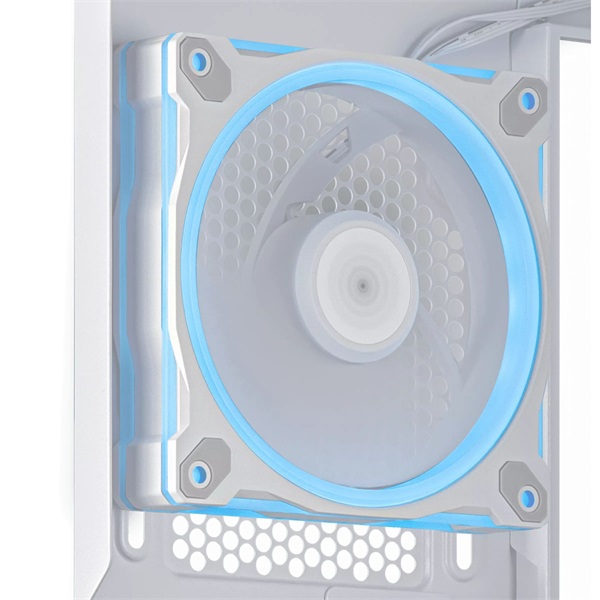 Asus PRIME AP202 fehér (táp nélküli) ablakos ARGB mATX ház