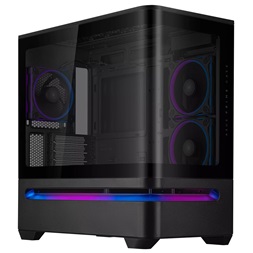 Asus PRIME AP202 fekete (táp nélküli) ablakos ARGB mATX ház