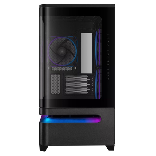 Asus PRIME AP202 fekete (táp nélküli) ablakos ARGB mATX ház