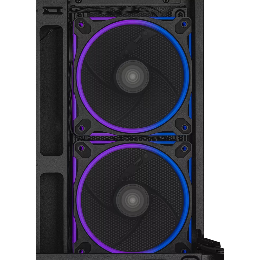 Asus PRIME AP202 fekete (táp nélküli) ablakos ARGB mATX ház