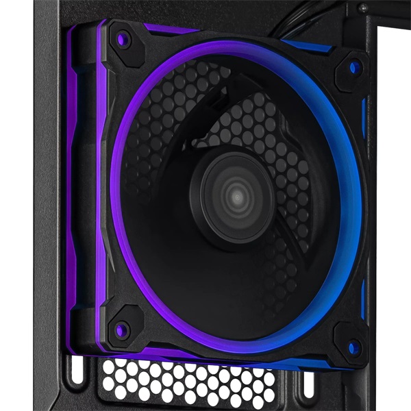 Asus PRIME AP202 fekete (táp nélküli) ablakos ARGB mATX ház