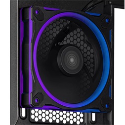 Asus PRIME AP202 fekete (táp nélküli) ablakos ARGB mATX ház