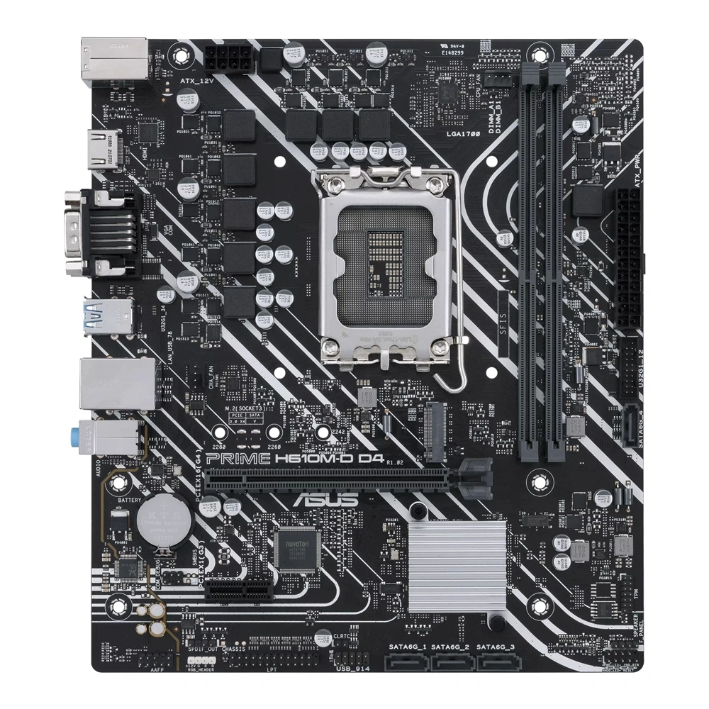 Asus PRIME H610M-D D5 Intel H610 LGA1700 mATX alaplap