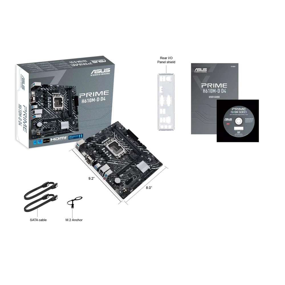 Asus PRIME H610M-D D5 Intel H610 LGA1700 mATX alaplap