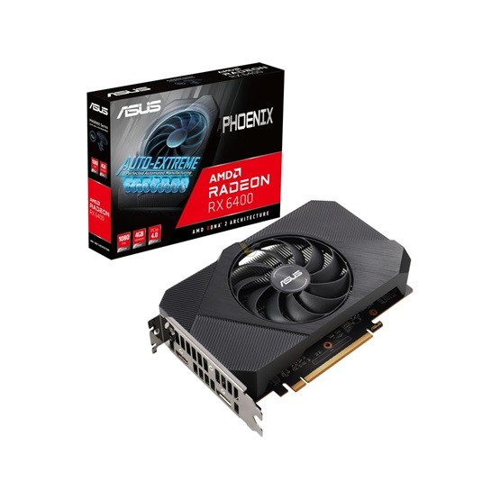 Asus Phoenix Radeon RX 6400 AMD 4GB GDDR6 64bit PCIe videókártya
