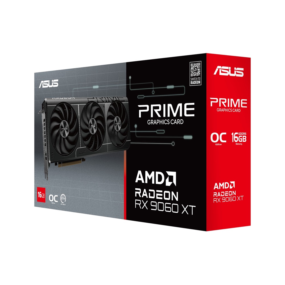 Asus Prime Radeon RX 9060 XT OC Edition AMD 16GB GDDR6 128bit PCIe videókártya