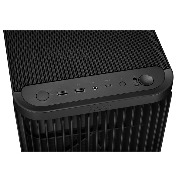 Asus ProArt PA401 TG fekete (táp nélküli) ablakos mATX ház