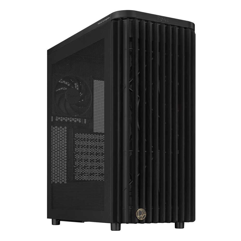 Asus ProArt PA401 WOOD MESH fekete (táp nélküli) mATX ház
