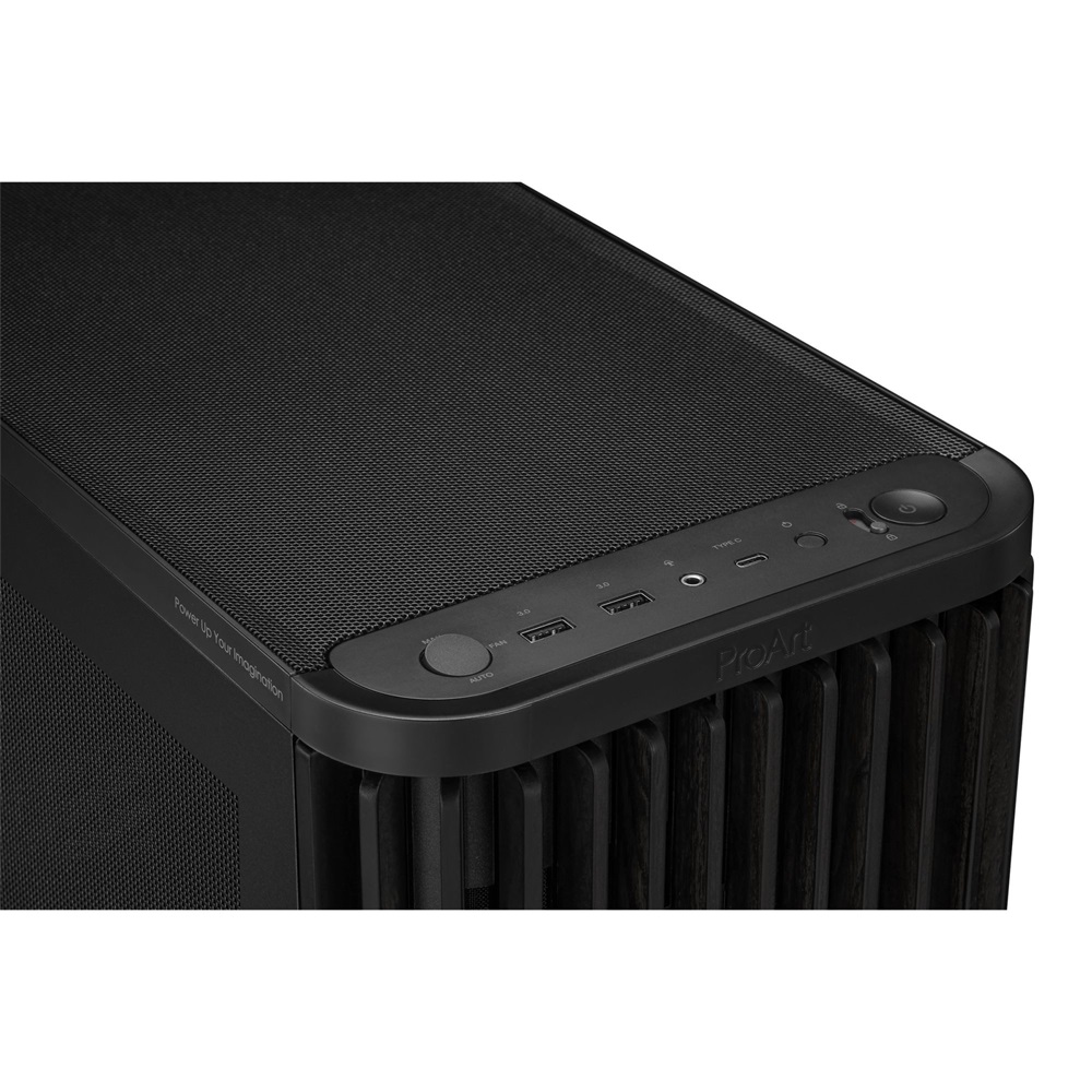 Asus ProArt PA401 WOOD MESH fekete (táp nélküli) mATX ház