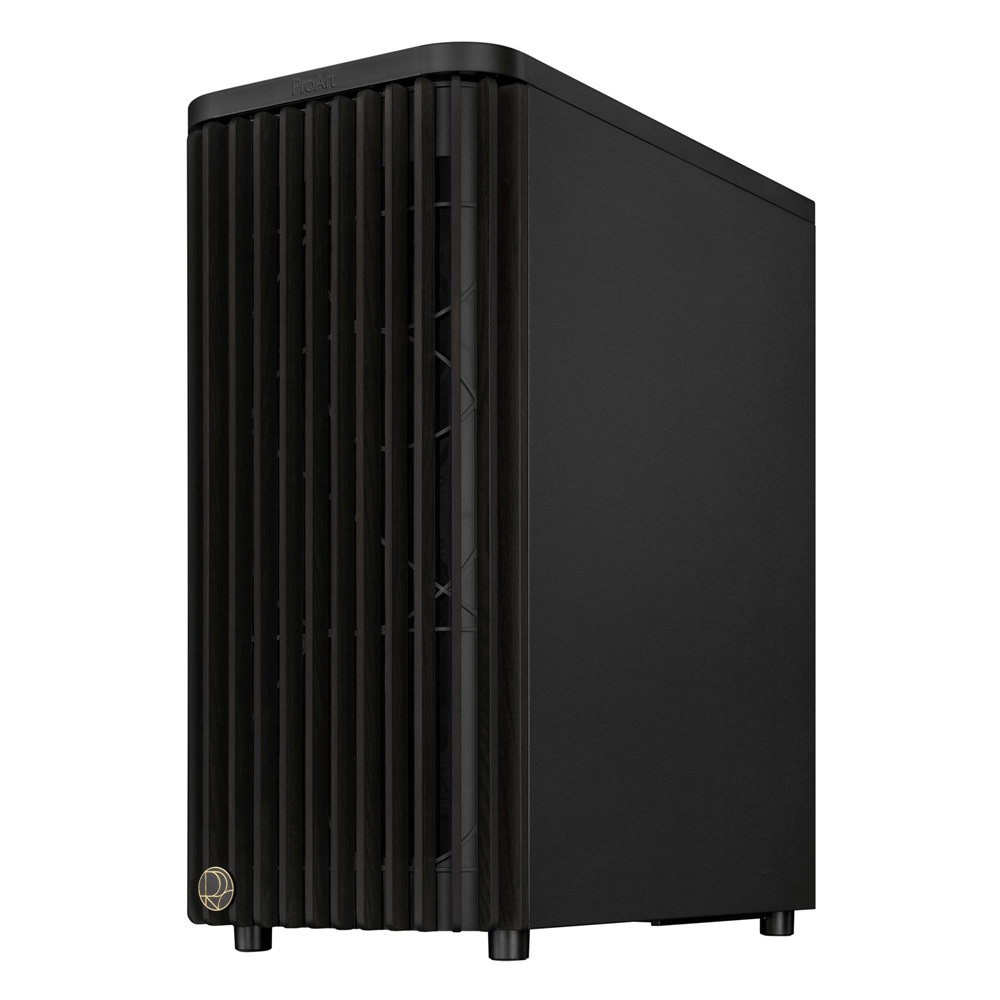 Asus ProArt PA401 WOOD METAL fekete (táp nélküli) mATX ház