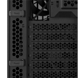 Asus ProArt PA401 WOOD TG fekete (táp nélküli) ablakos mATX ház