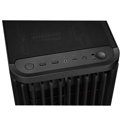 Asus ProArt PA401 WOOD TG fekete (táp nélküli) ablakos mATX ház
