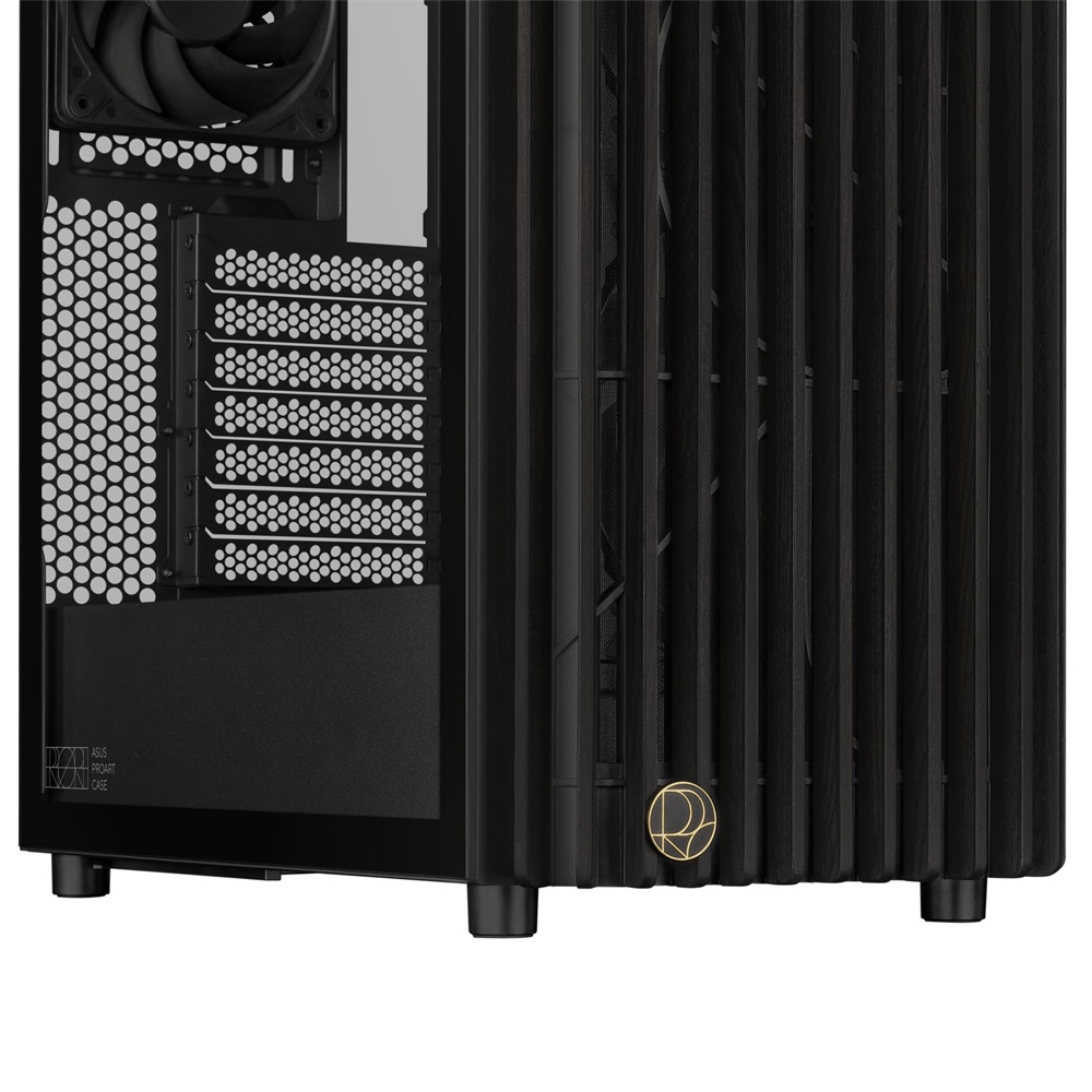 Asus ProArt PA401 WOOD TG fekete (táp nélküli) ablakos mATX ház