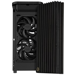 Asus ProArt PA401 WOOD TG fekete (táp nélküli) ablakos mATX ház
