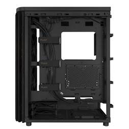 Asus ProArt PA401 WOOD TG fekete (táp nélküli) ablakos mATX ház