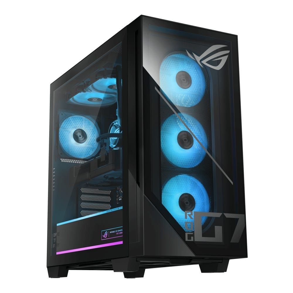Asus ROG G700 G700TF-09285K168W/Core Ultra 9 285K/64GB/2TB/Win11/RTX 5080 16GB/fekete Gamer PC