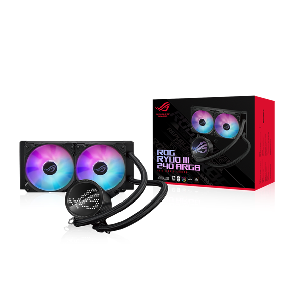 Asus ROG RYUO III 240 ARGB fekete vízhűtéses processzor hűtő