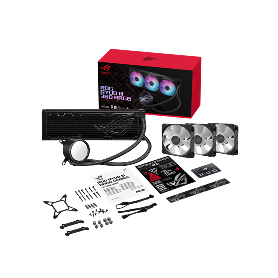 Asus ROG RYUO III 360 ARGB fekete vízhűtéses processzor hűtő