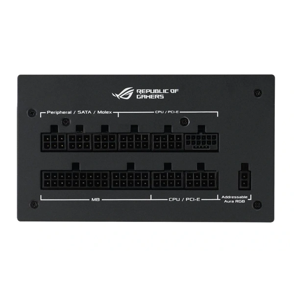 Asus ROG Strix 1000W 80+ Gold Aura Edition ventillátorral moduláris tápegység