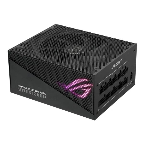 Asus ROG Strix 1200W 80+ Gold Aura Edition ventillátorral moduláris tápegység