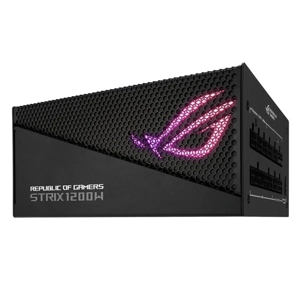 Asus ROG Strix 1200W 80+ Gold Aura Edition ventillátorral moduláris tápegység