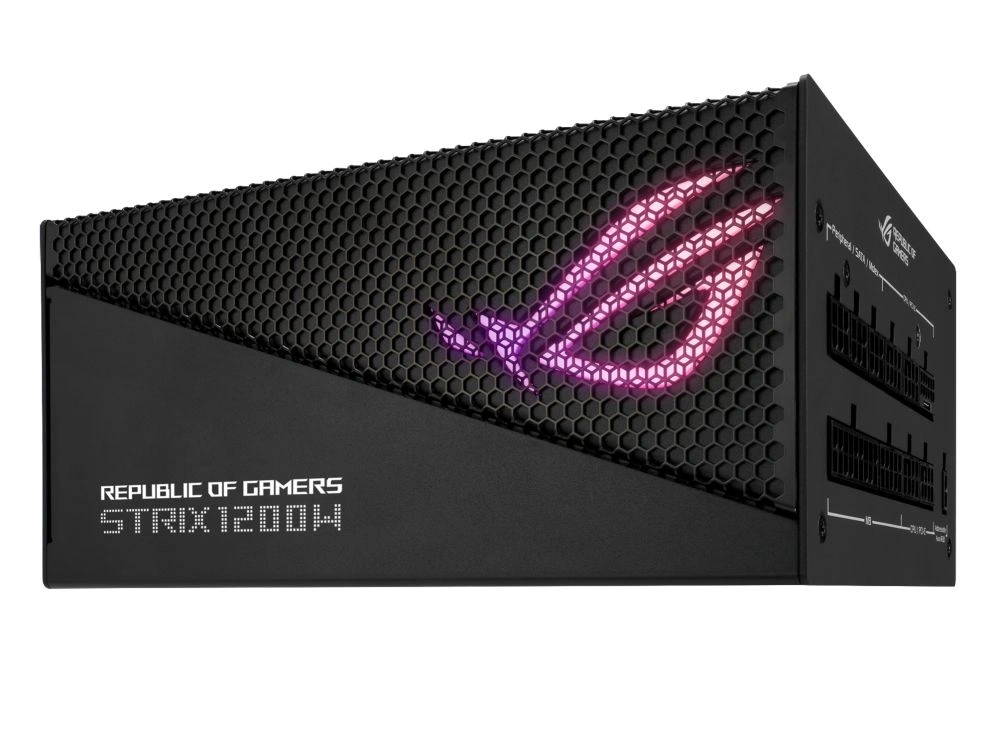 Asus ROG Strix 1200W 80+ Gold Aura Edition ventillátorral moduláris tápegység