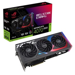 Asus ROG Strix GeForce RTX 4070 SUPER nVidia 12GB GDDR6X 192bit PCIe videókártya