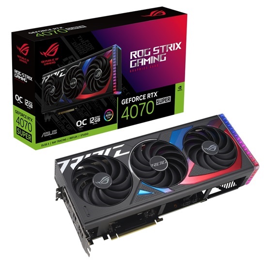 Asus ROG Strix GeForce RTX 4070 SUPER nVidia 12GB GDDR6X 192bit PCIe videókártya