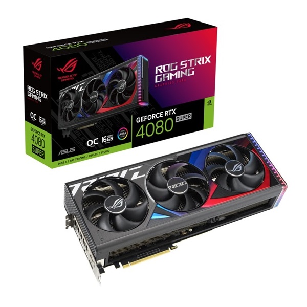Asus ROG Strix GeForce RTX 4080 SUPER OC Edition nVidia 16GB GDDR6 256bit PCIe videókártya