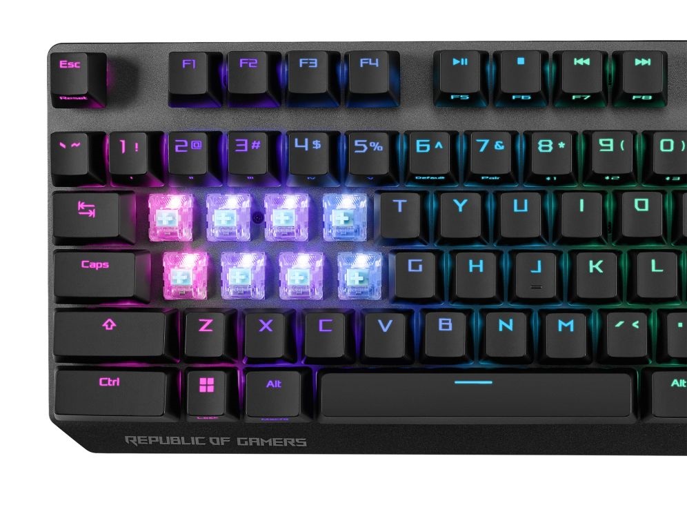 Asus ROG Strix Scope NX Wireless Deluxe XA09 mechanikus gamer billentyűzet