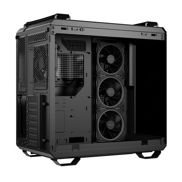 Asus TUF GAMING GT502 HORIZON fekete (táp nélküli) ablakos ATX ház