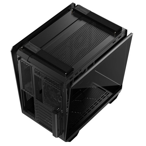 Asus TUF GAMING GT502 HORIZON fekete (táp nélküli) ablakos ATX ház