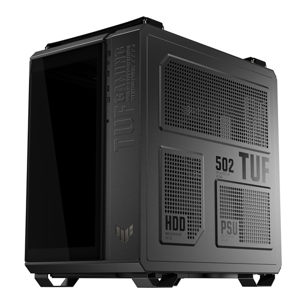 Asus TUF GAMING GT502 HORIZON fekete (táp nélküli) ablakos ATX ház