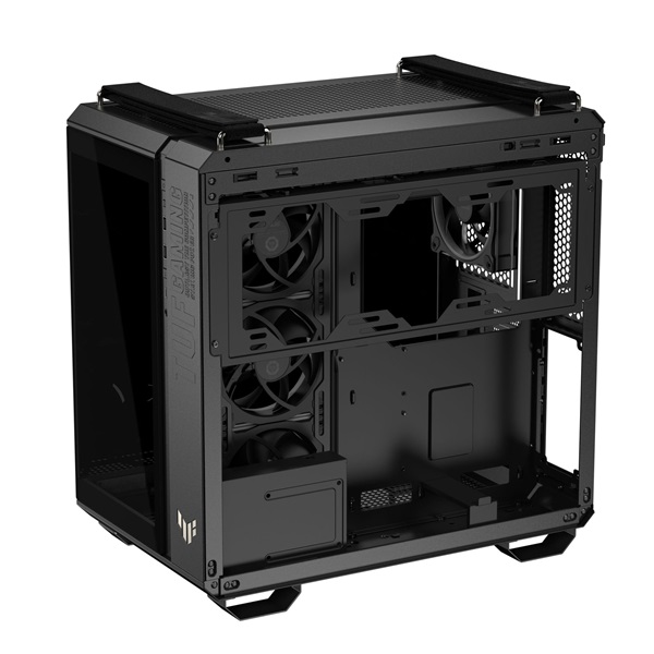 Asus TUF GAMING GT502 HORIZON fekete (táp nélküli) ablakos ATX ház