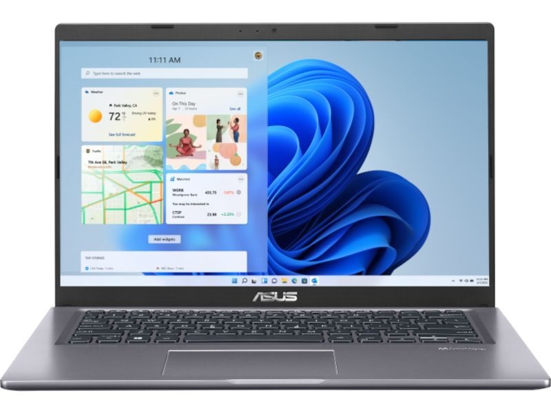 Asus X415MA-BV660WS 14"/Intel Celeron N4020/4GB/128GB/Int.VGA/Win11 S/szürke laptop