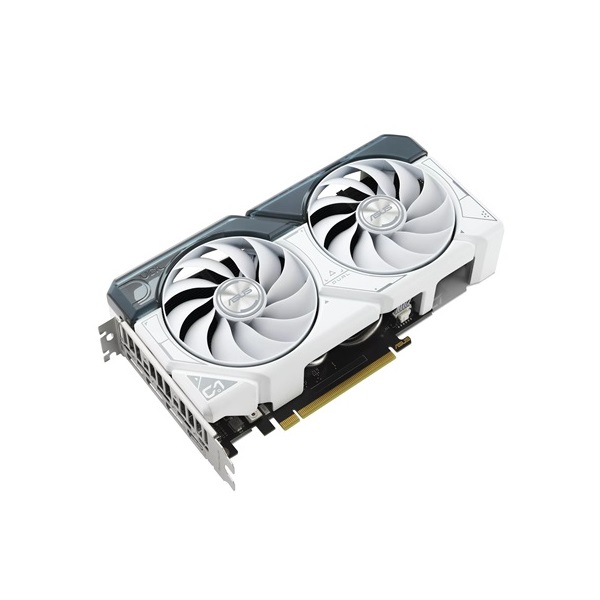 Asus nVidia DUAL-RTX4060-O8G-WHITE (8192MB, GDDR6, 2535/17000 Mhz, 128bit, 1xHDMI2.1, 3xDP1.4) videokártya