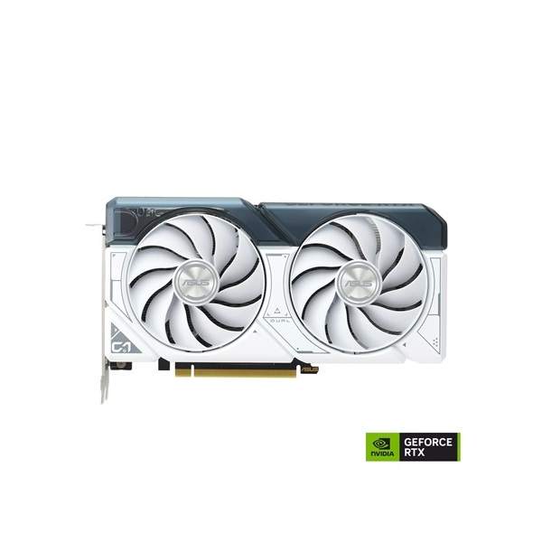 Asus nVidia DUAL-RTX4060-O8G-WHITE (8192MB, GDDR6, 2535/17000 Mhz, 128bit, 1xHDMI2.1, 3xDP1.4) videokártya